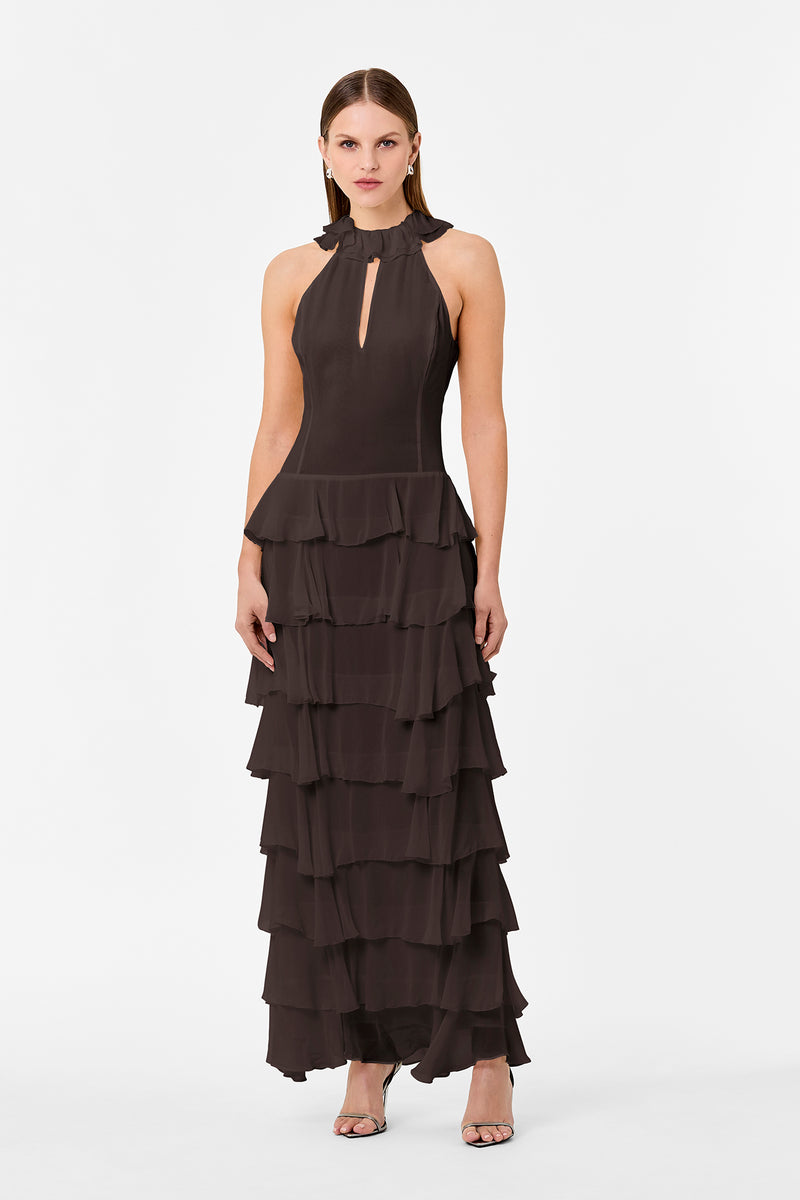 nicholas snake print halter dress YASIRA PO:FRANCESCA MIRANDASP26