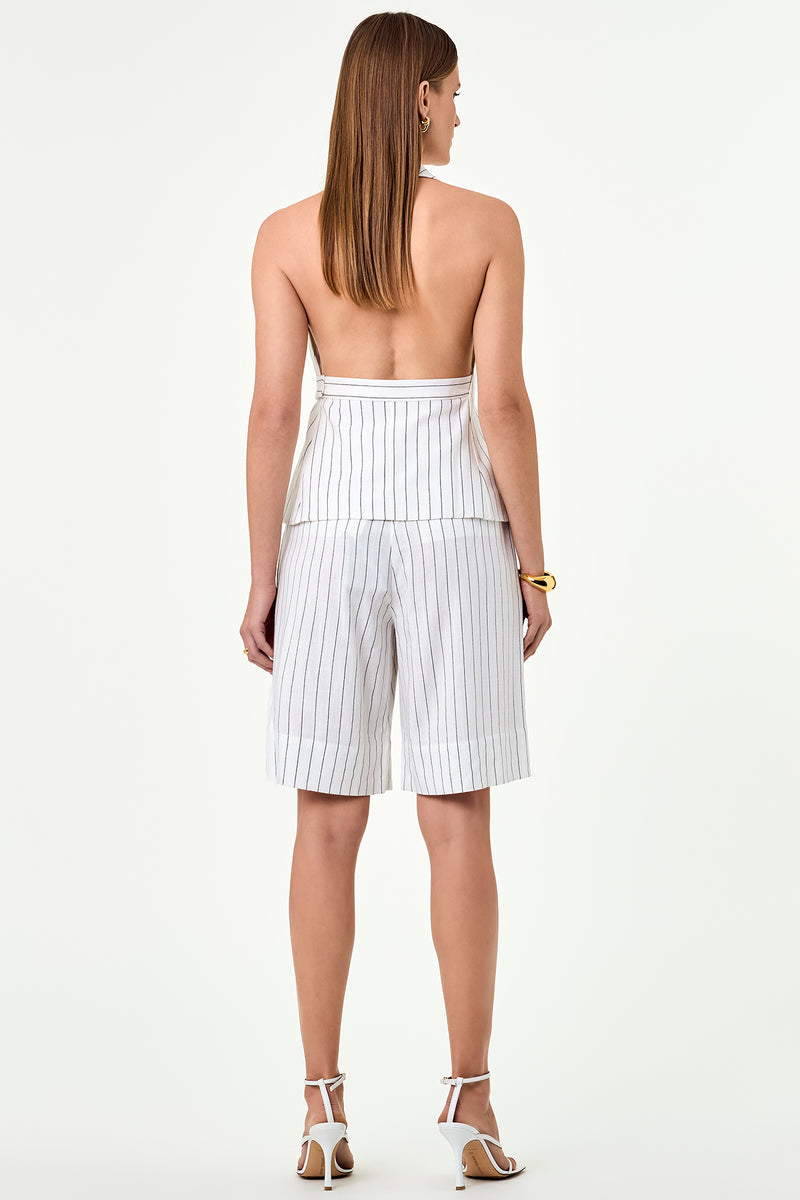 Belinda Short - Ivory Stripe – NICHOLAS