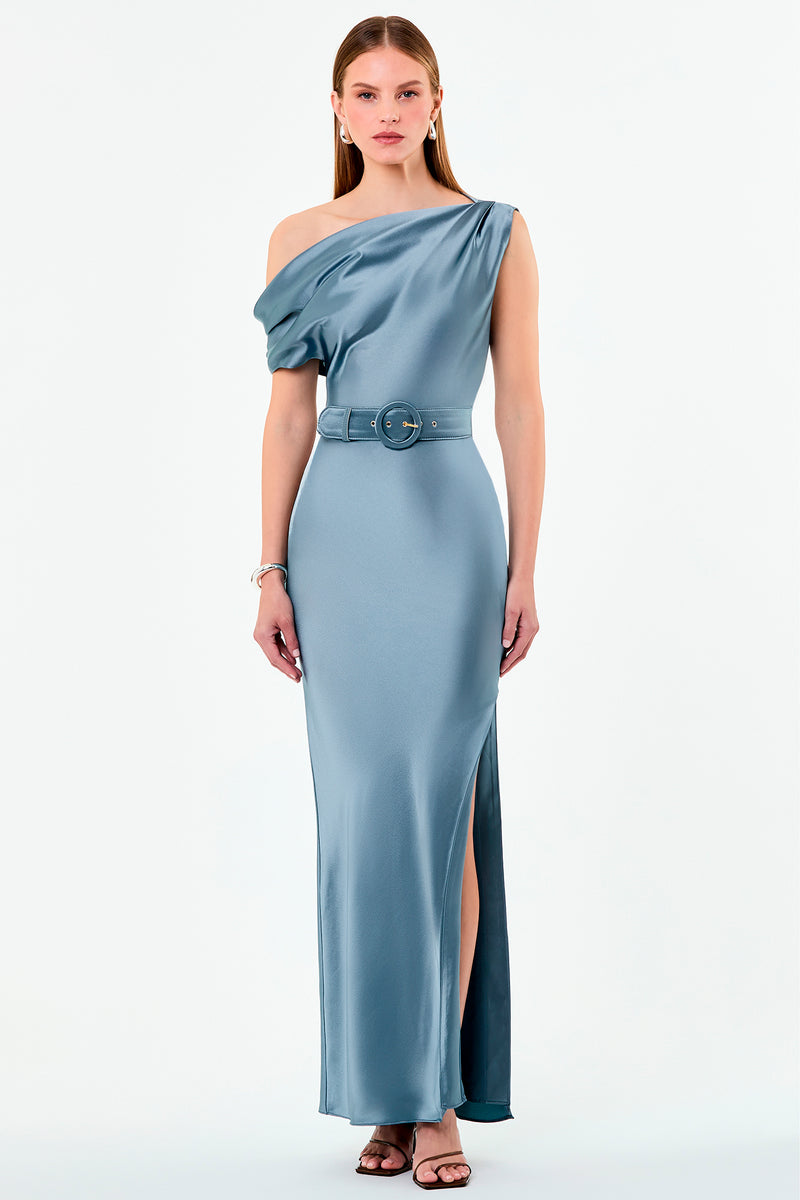 EARTHA DRESS - BLUE SMOKE