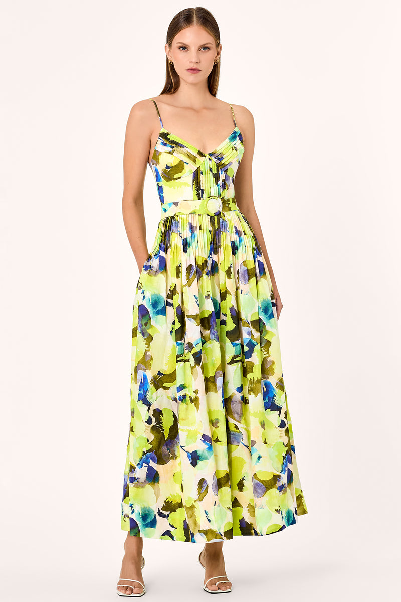 Satin midi shift dress, dark grey | MAX&Co.