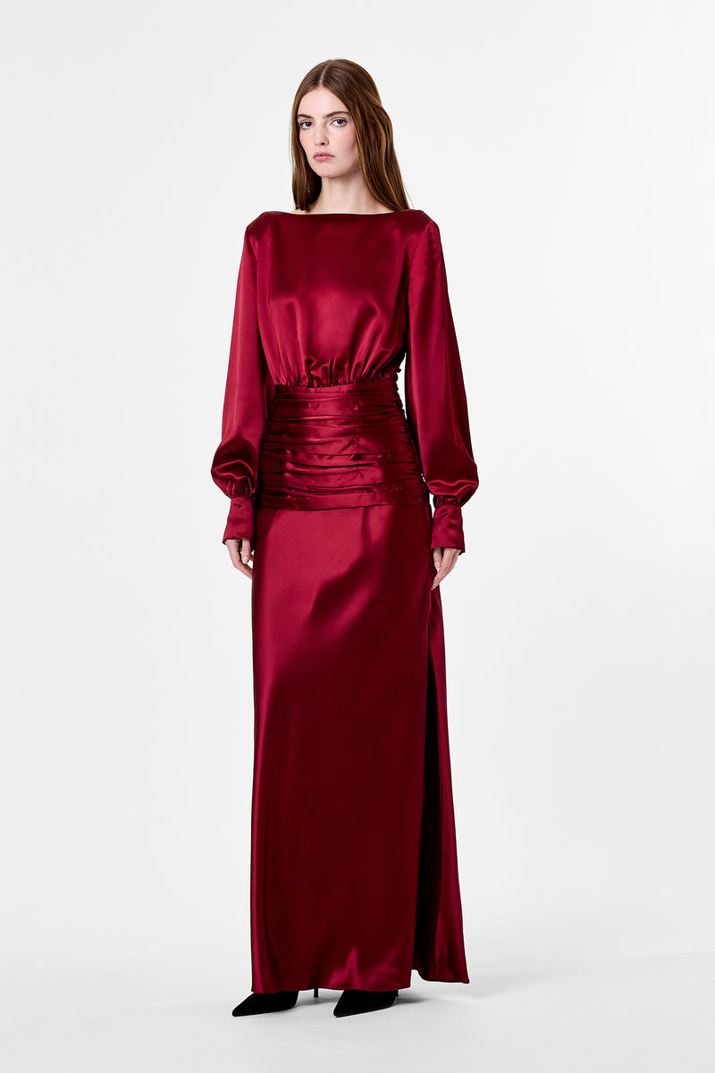SAMINA DRESS - PLUM