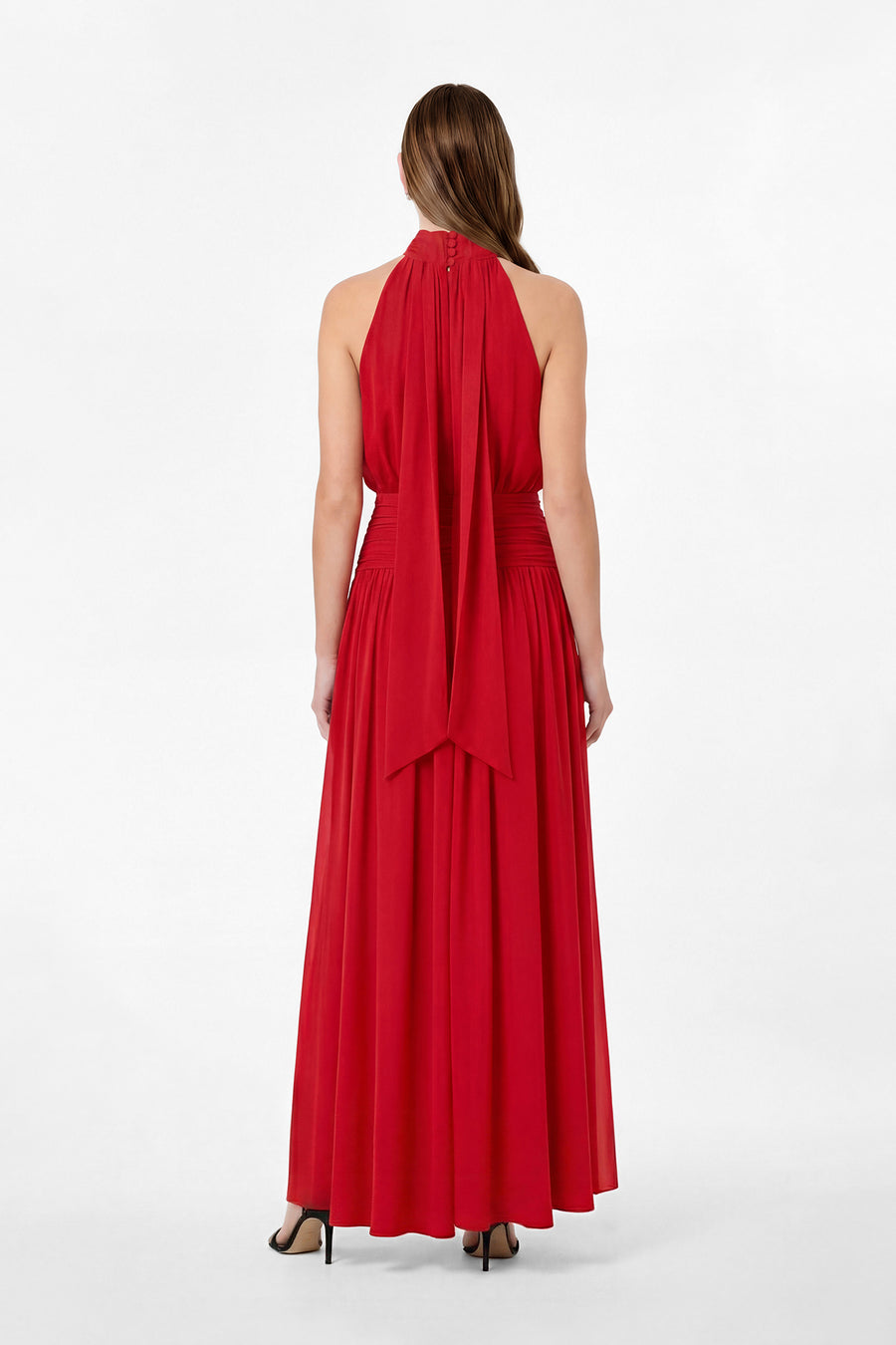 TESSA DRESS - TOMATO