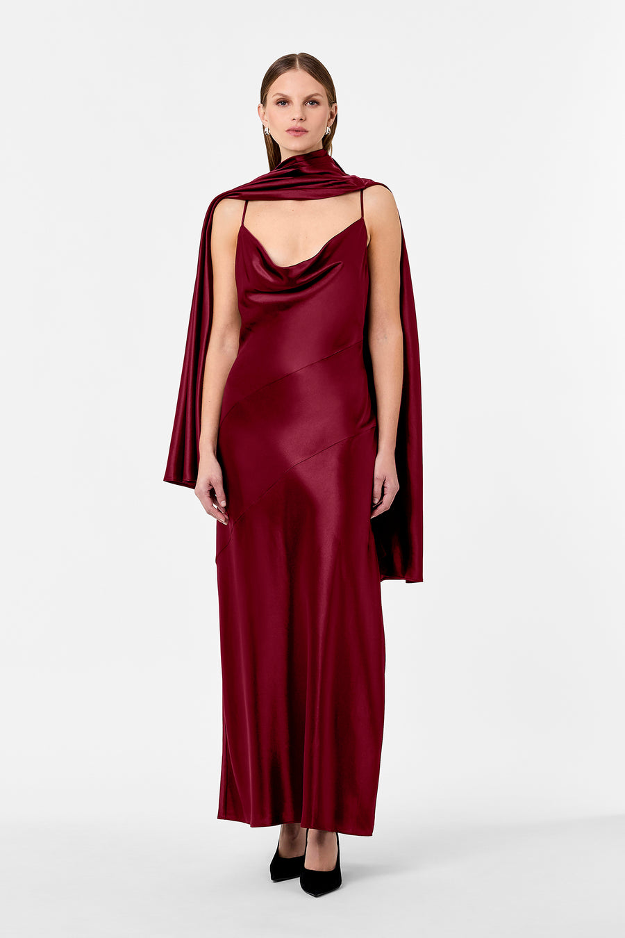 NELIA DRESS - PLUM