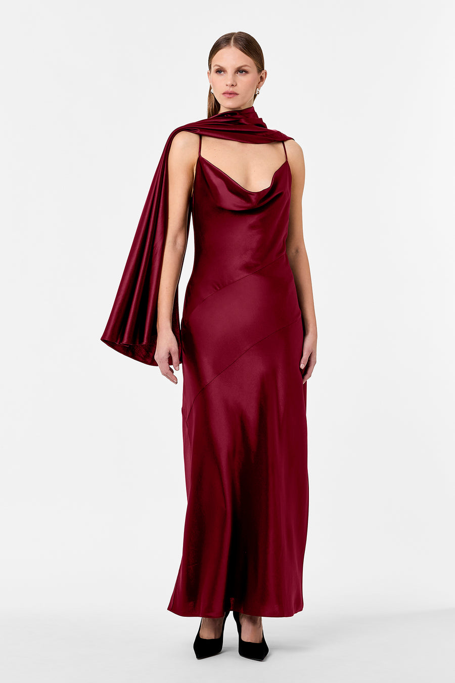 NELIA DRESS - PLUM