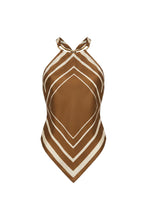 SKYE TOP - SPICE IVORY SCARF PRINT