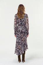ALESSIA DRESS - BORDEAUX LEOPARD
