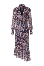 ALESSIA DRESS - BORDEAUX LEOPARD