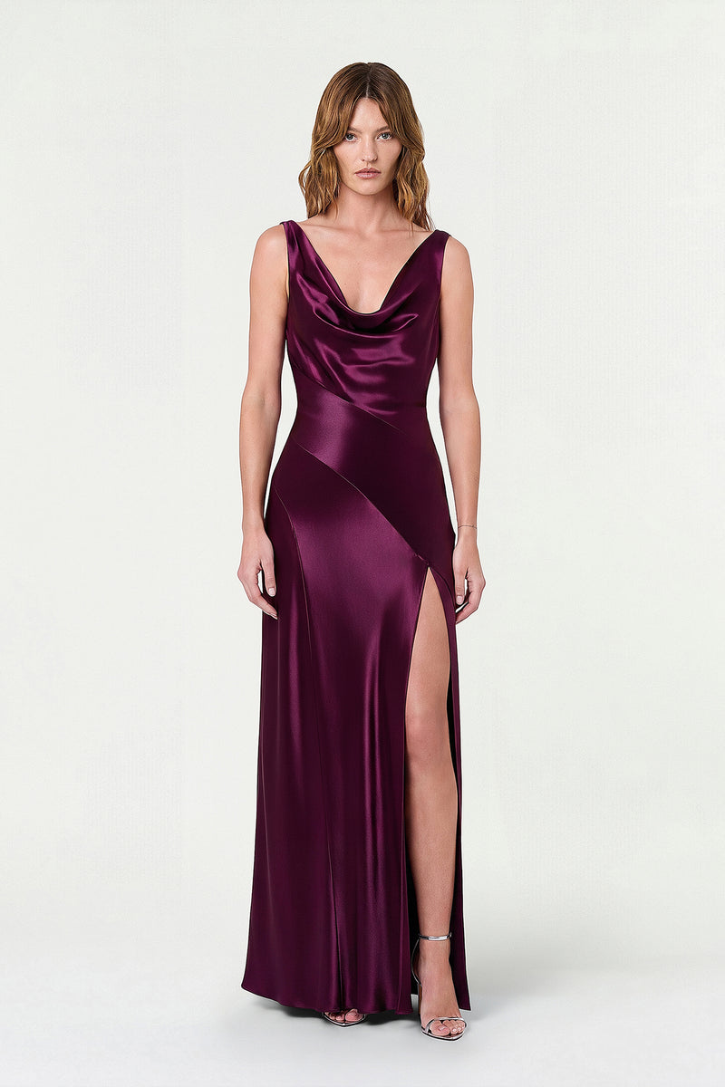 ALFINA DRESS - BLACKBERRY