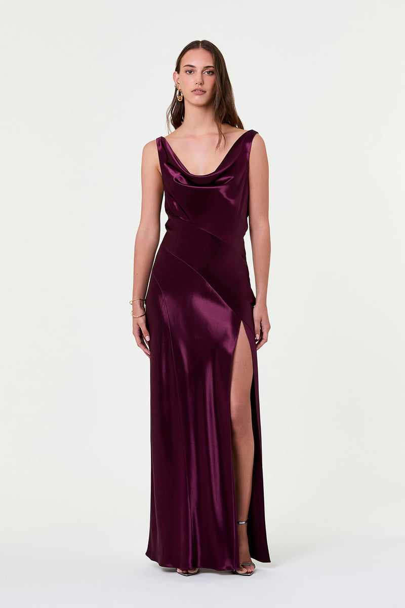 ALFINA DRESS - BLACKBERRY