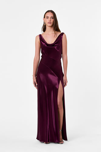 ALFINA DRESS - BLACKBERRY