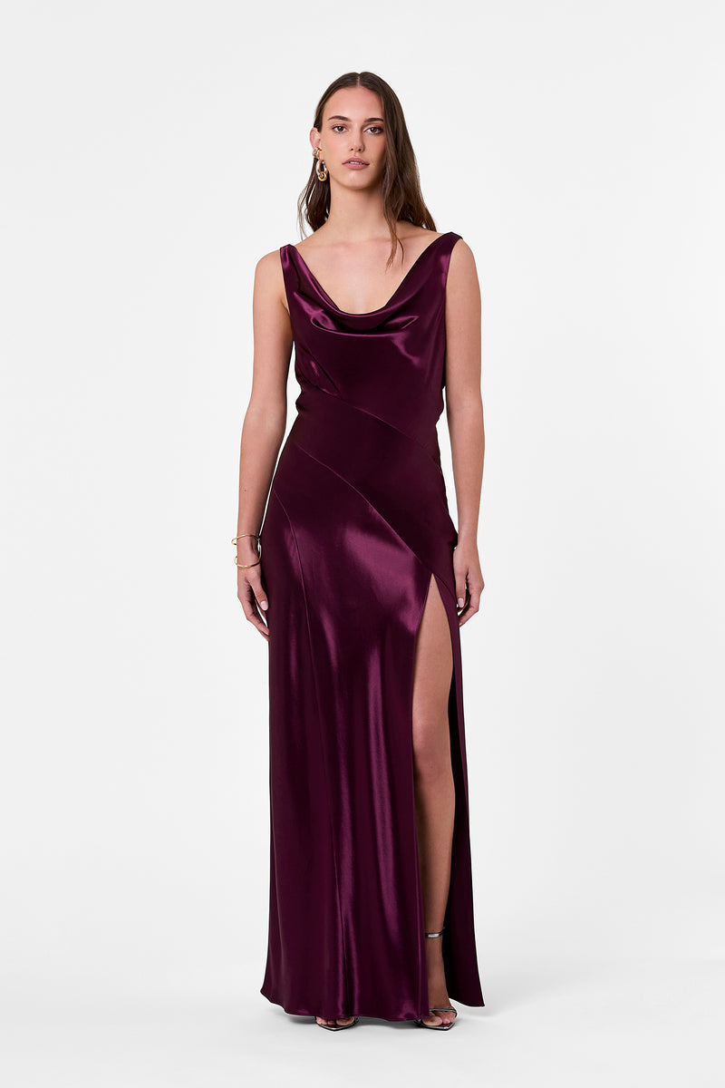 ALFINA DRESS - BLACKBERRY