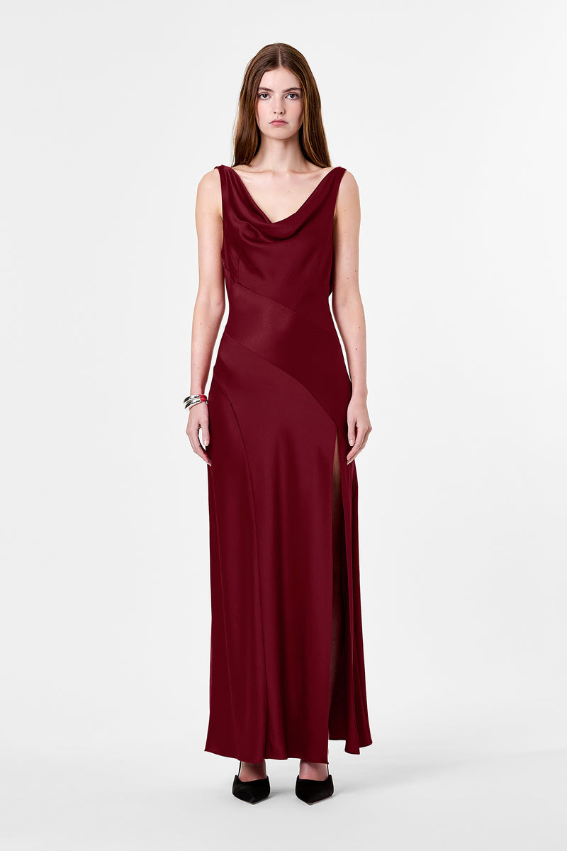 ALFINA DRESS - PLUM