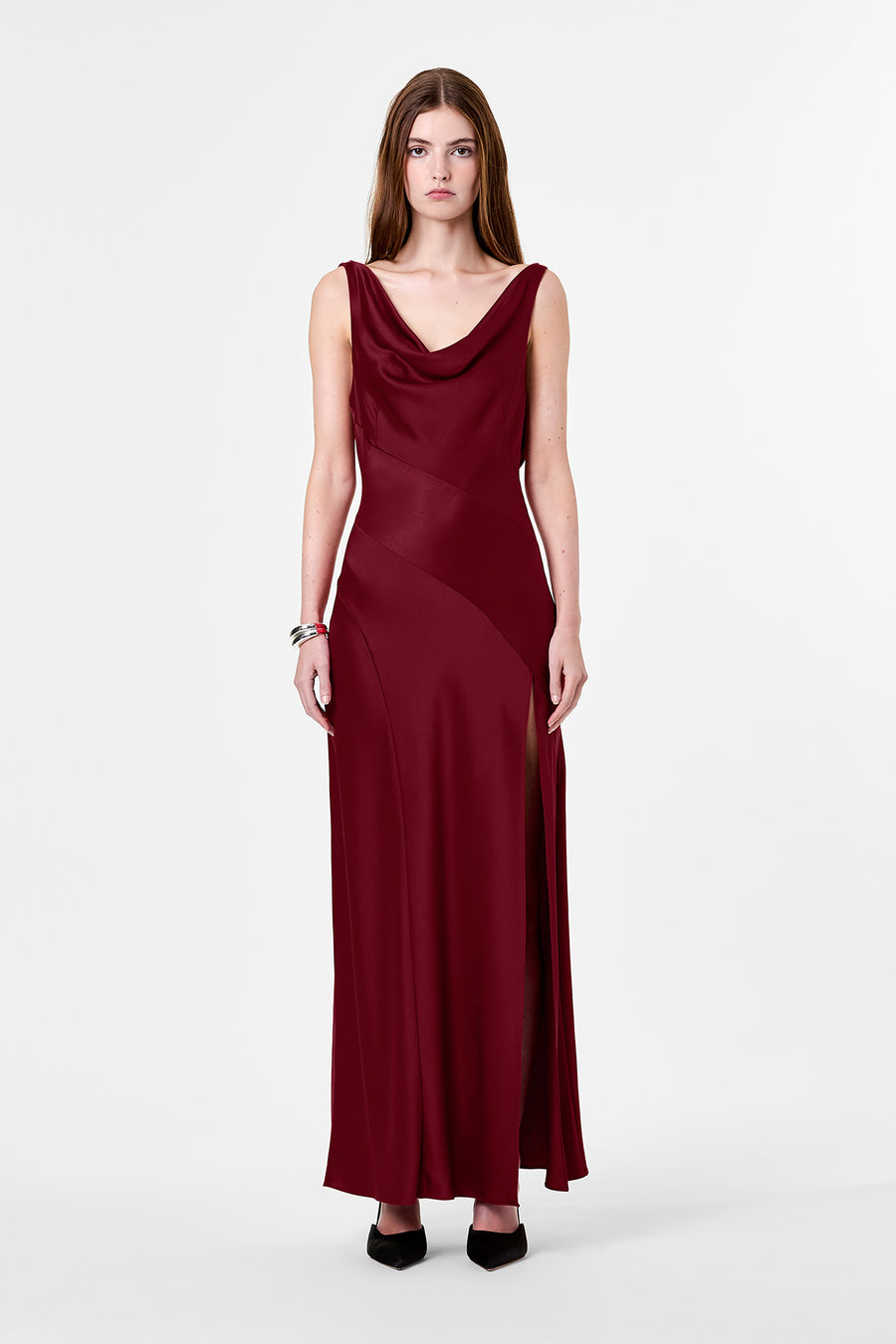 ALFINA DRESS - PLUM