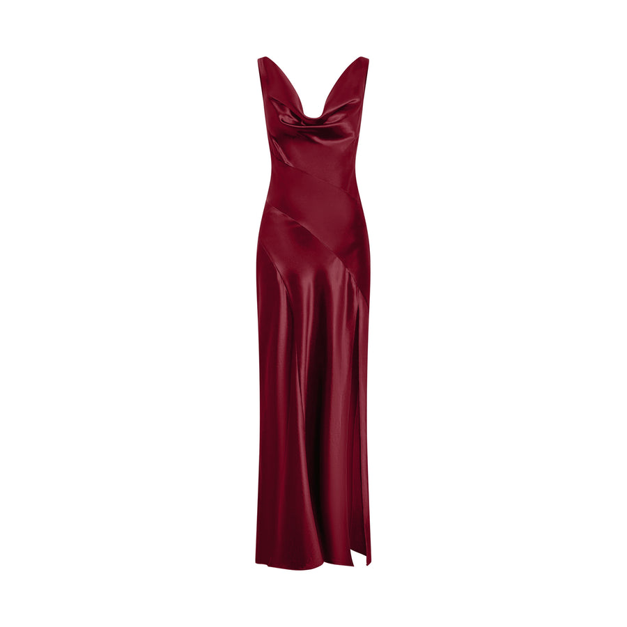 ALFINA DRESS - PLUM