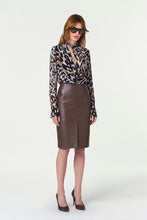 AMARA BLOUSE - BORDEAUX LEOPARD