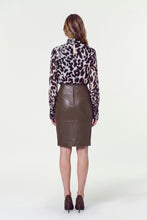 AMARA BLOUSE - BORDEAUX LEOPARD