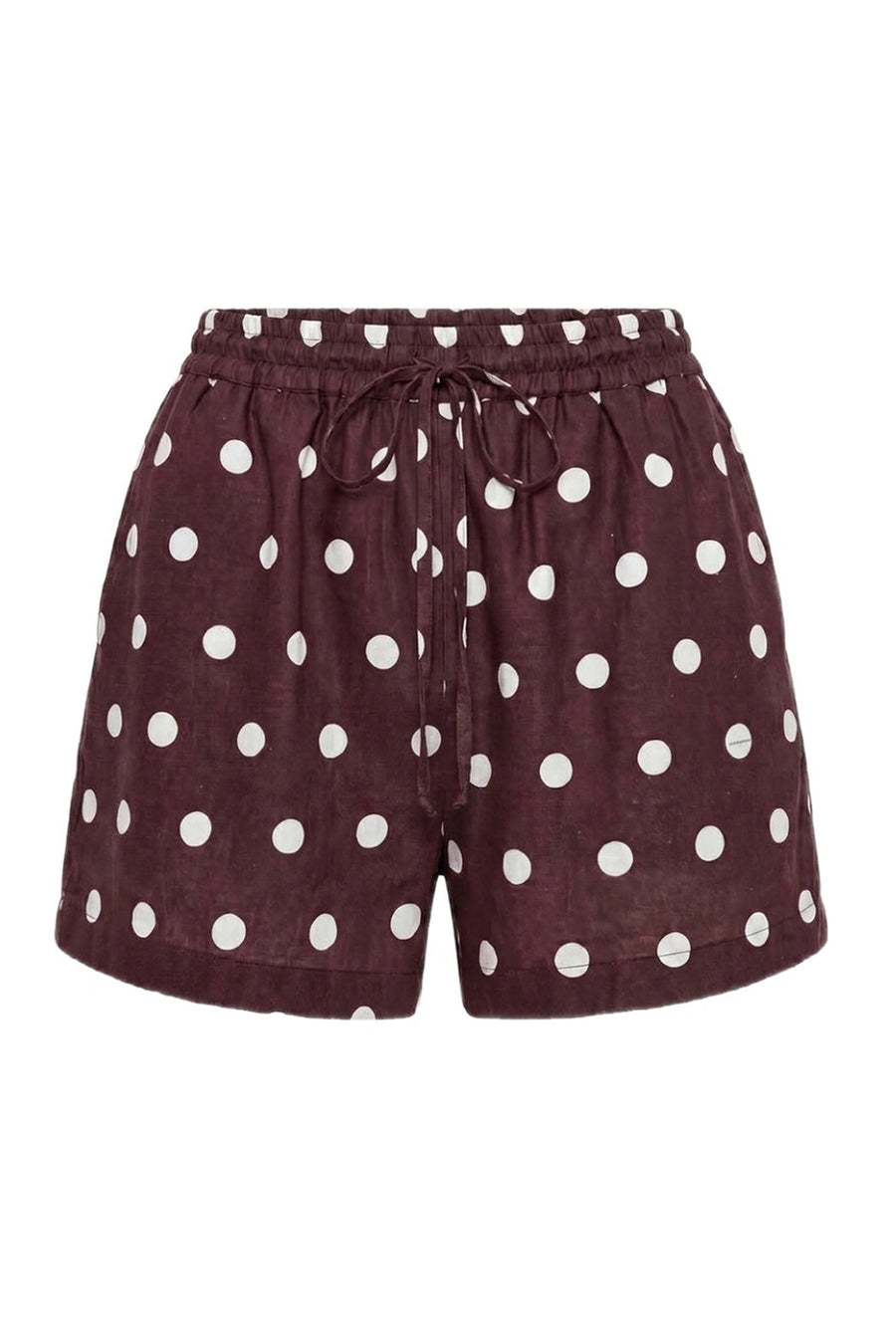 ADELAIDE SHORT - ESPRESSO IVORY POLKA DOT