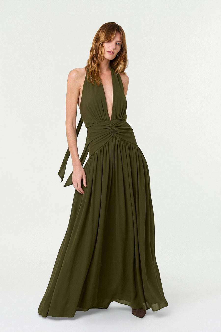 ARELLA DRESS - OLIVE