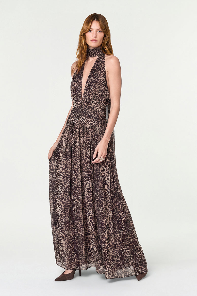 ARELLA DRESS - DESERT LEOPARD