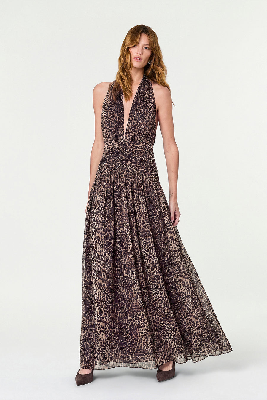 ARELLA DRESS - DESERT LEOPARD