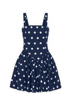 VITTORIA DRESS - NAVY POLKA DOT