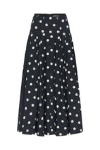 YASMIN SKIRT - BLACK WHITE POLKA DOT