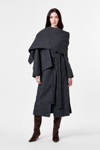 CANDICE COAT - CHARCOAL PINSTRIPE