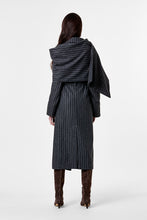 CANDICE COAT - CHARCOAL PINSTRIPE