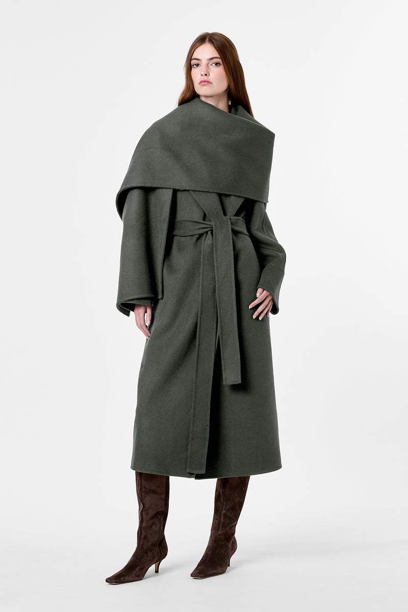 CANDICE COAT - OLIVE