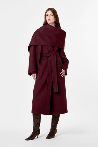 CANDICE COAT - DARK PLUM