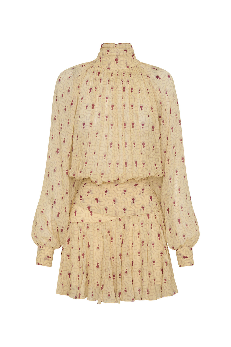 CECILE DRESS - OPAL GEO BUTTER