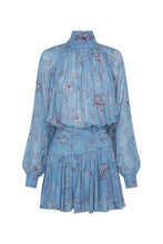 CECILE DRESS - WISTERIA FLORAL BLUE SMOKE