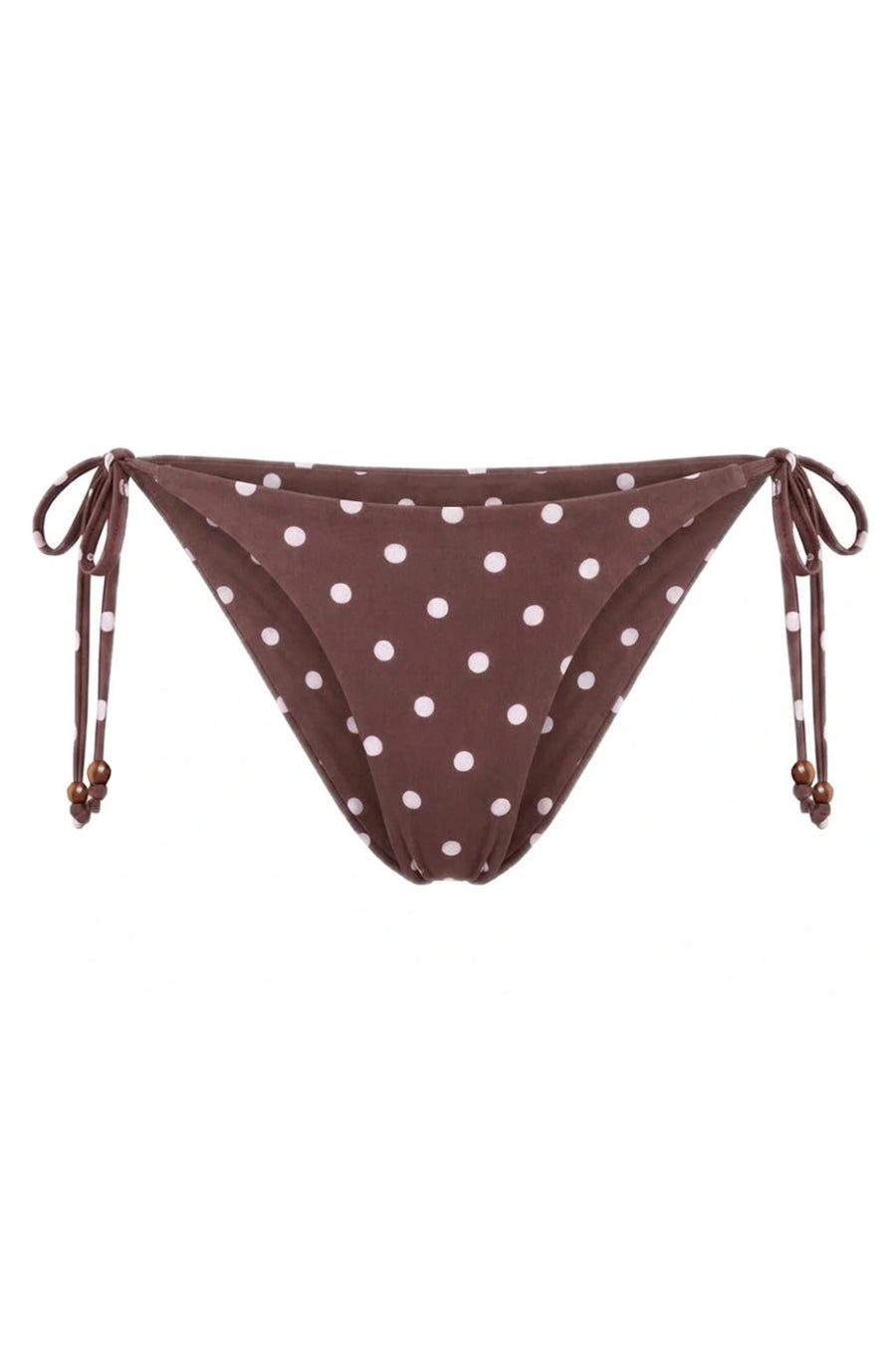 CAMILLA BIKINI BOTTOM - ESPRESSO IVORY POLKA DOT