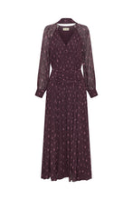 DRAYA DRESS - OPAL GEO PLUM