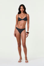 DENIZ BIKINI TOP - BLACK IVORY POLKA DOT