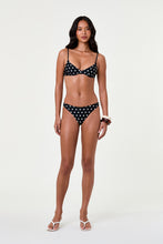 DENIZ BIKINI TOP - BLACK IVORY POLKA DOT
