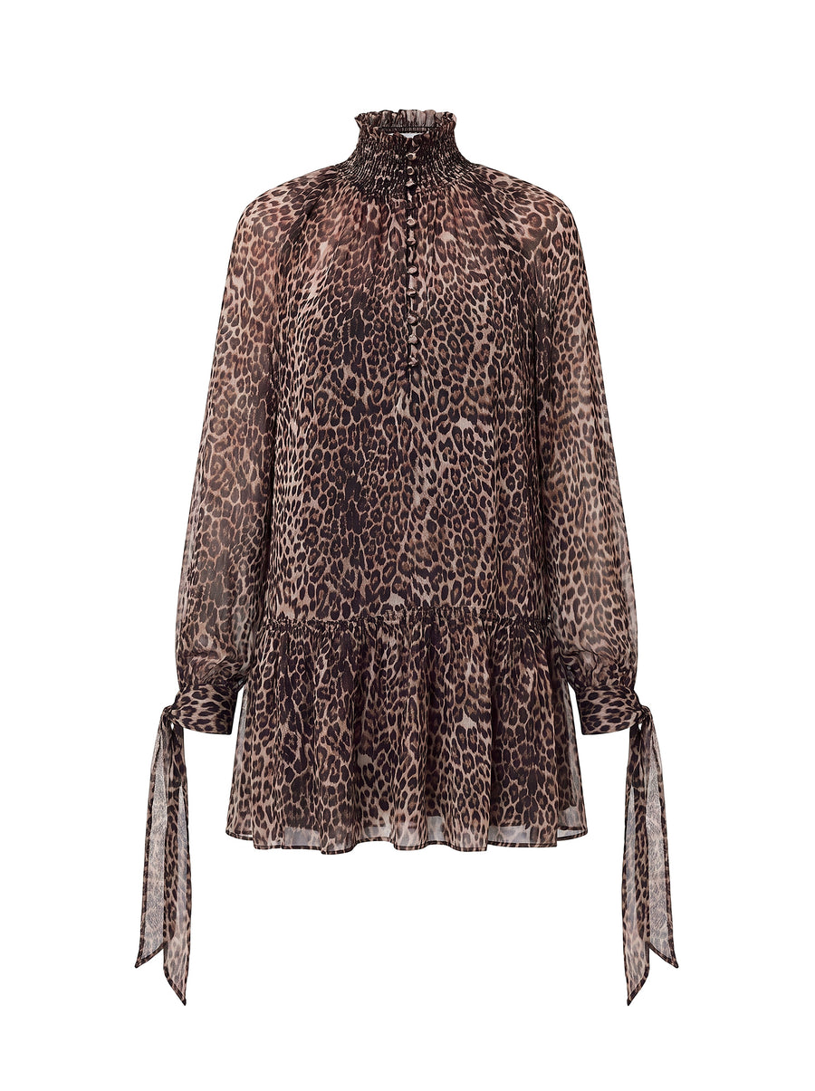 ELIZA DRESS - DESERT LEOPARD