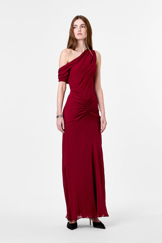 ELZA DRESS - PLUM