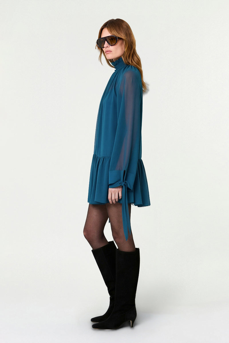 ELIZA DRESS - PETROL