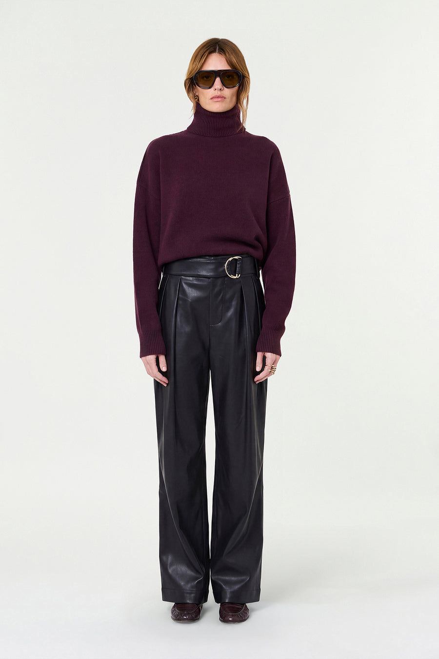 ESME LAMBSWOOL ROLLNECK - OXBLOOD