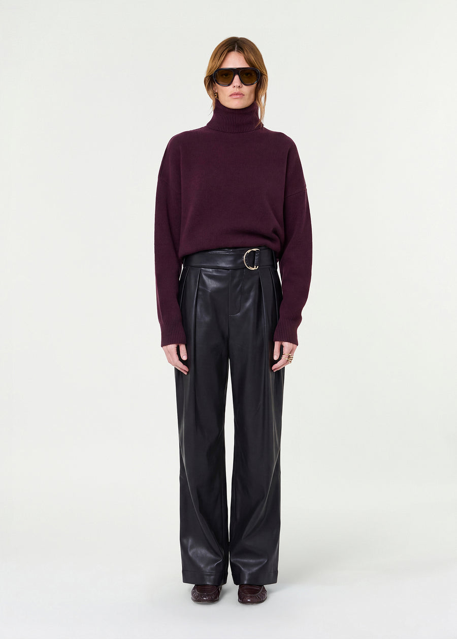 ESME LAMBSWOOL ROLLNECK - OXBLOOD