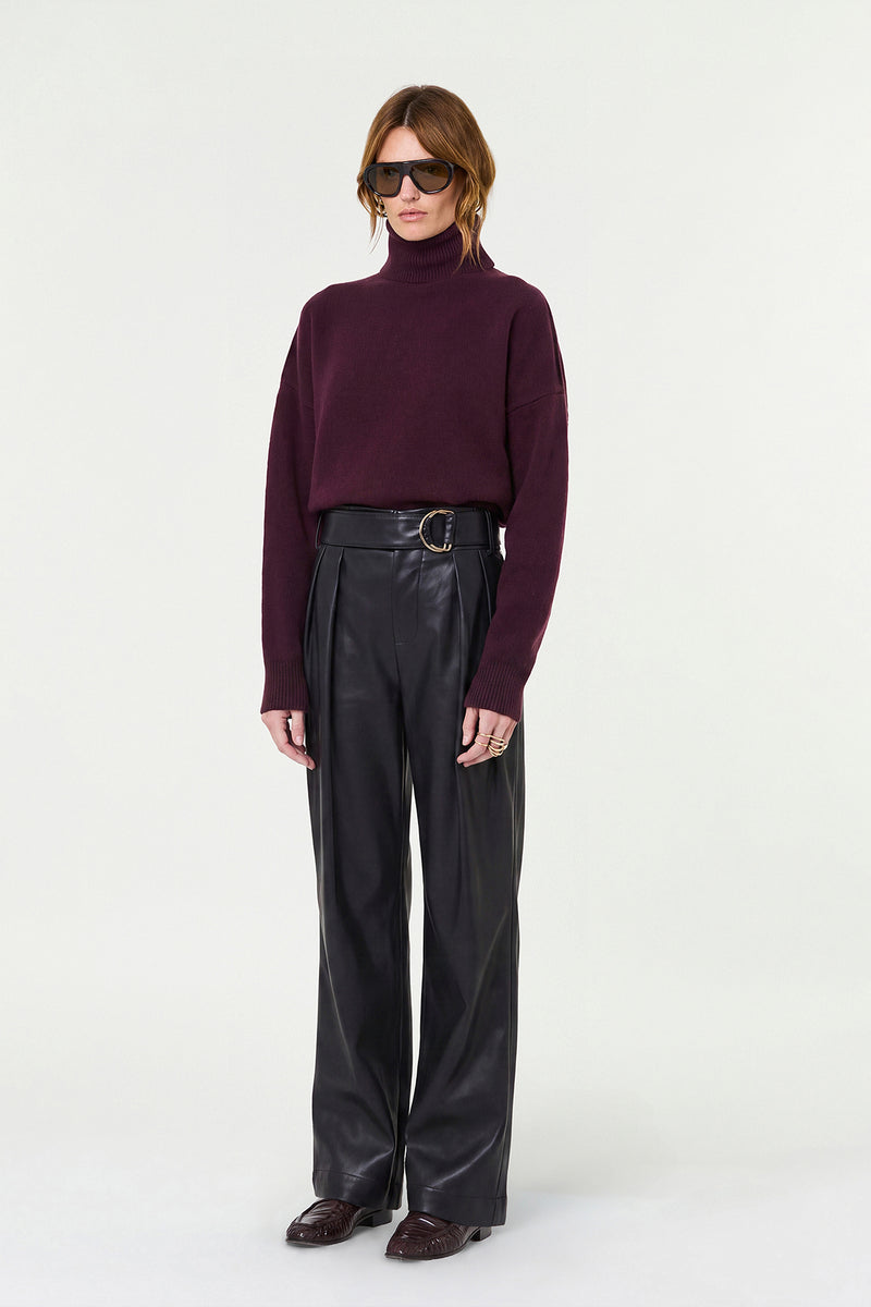 ESME LAMBSWOOL ROLLNECK - OXBLOOD