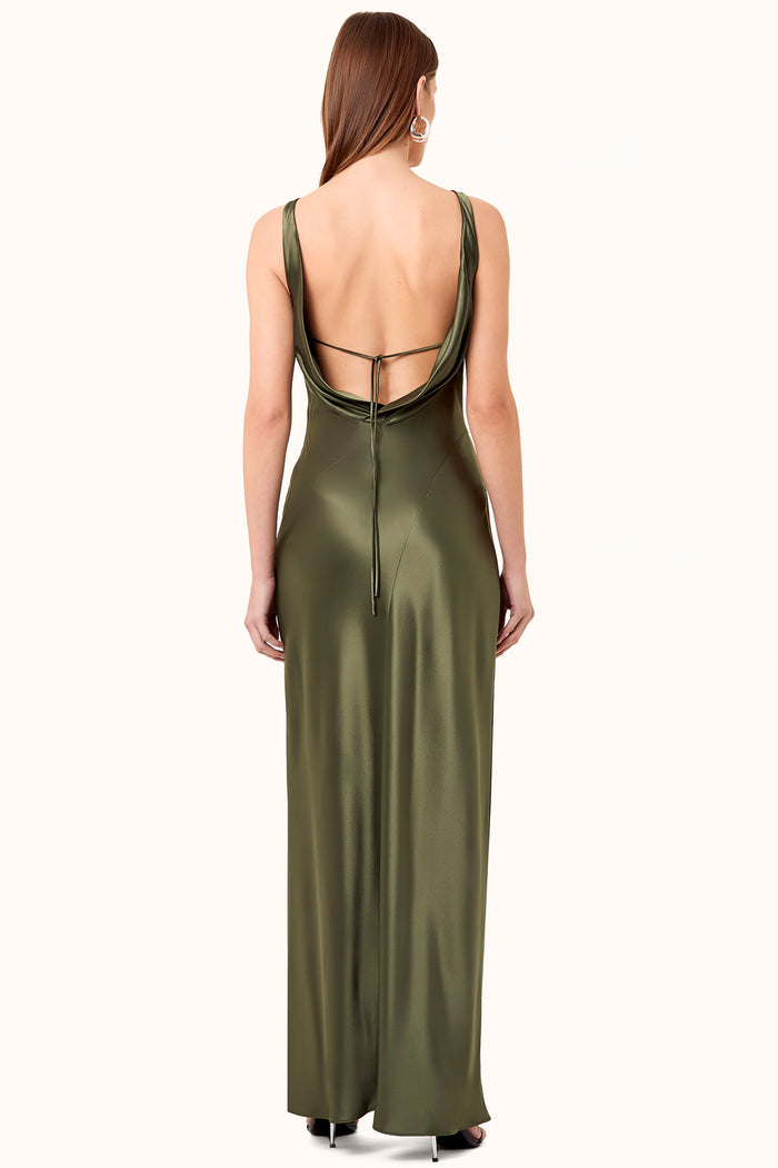 Alfina Dress - Dark Olive – NICHOLAS