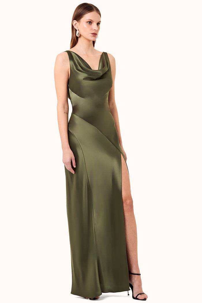 Alfina Dress - Dark Olive – NICHOLAS