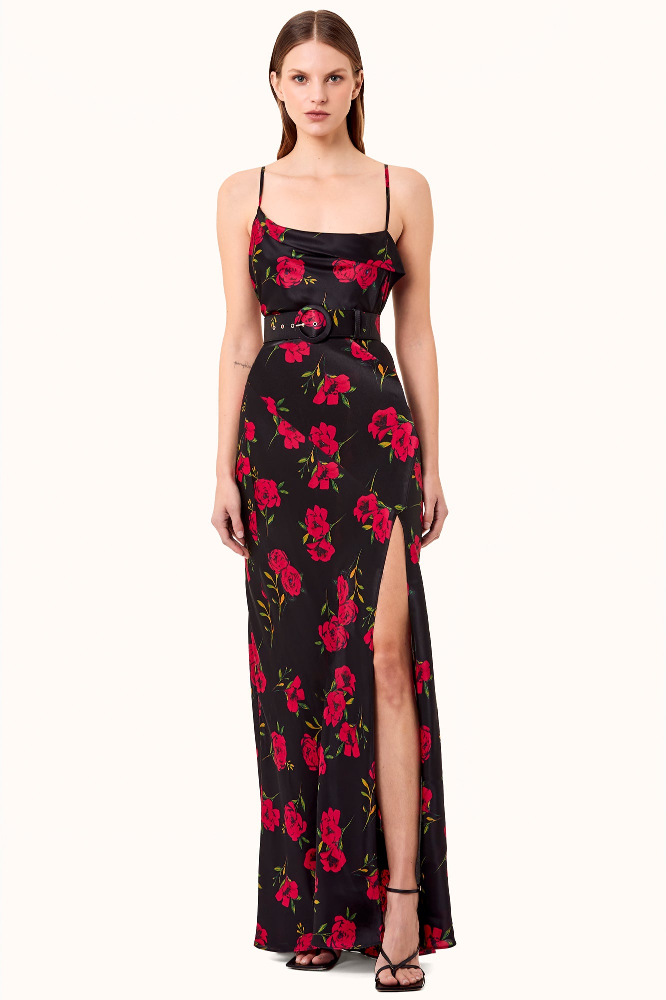 Belira Dress - Magenta Rose Print