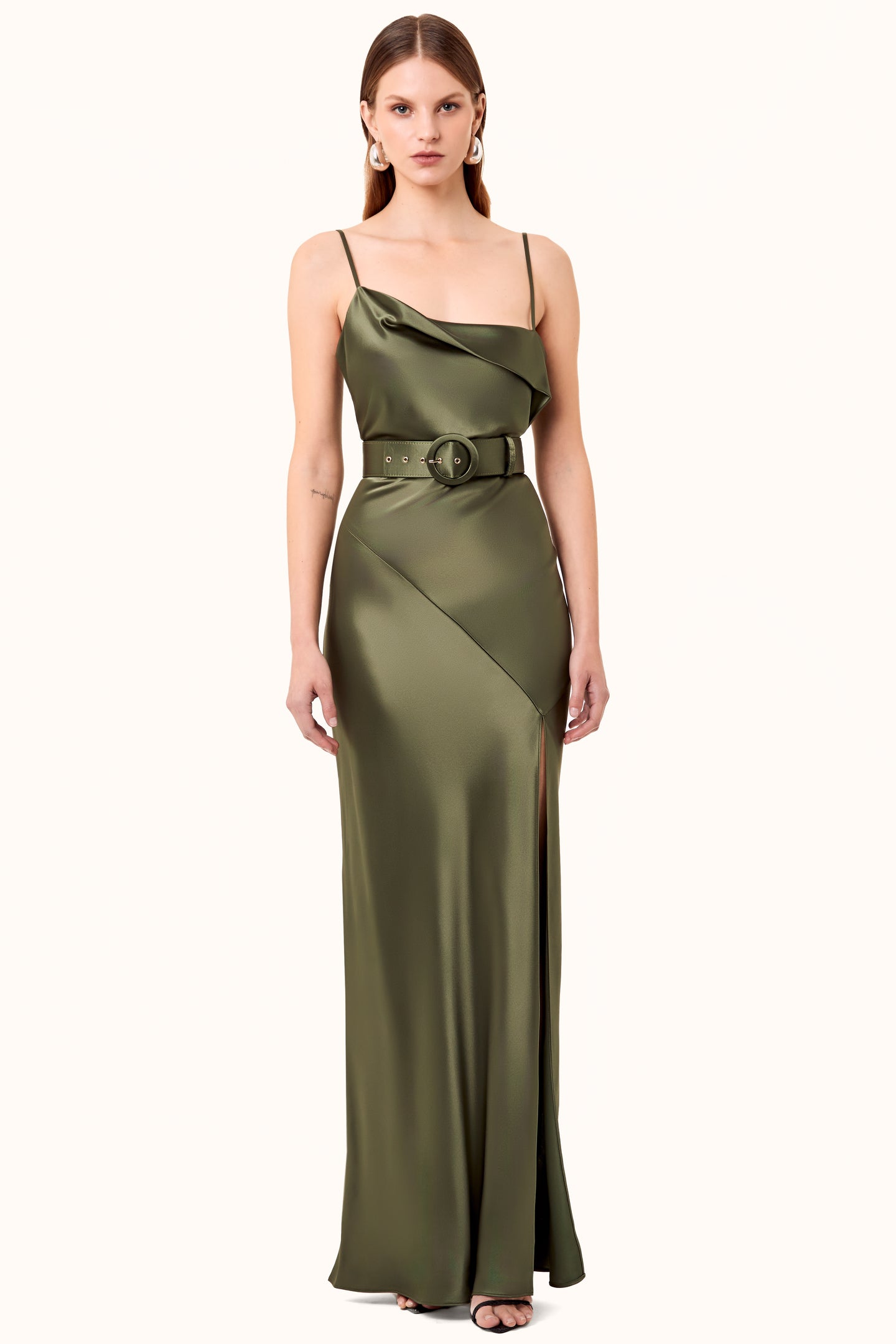 Belira Dress - Dark Olive