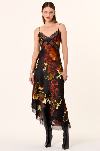 Juliette Dress - Blur Floral Black