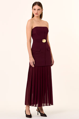 Reagan Dress - Bordeaux