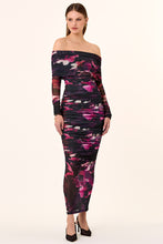 Oaklyn Dress - Blur Floral Magenta