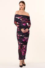 Oaklyn Dress - Blur Floral Magenta